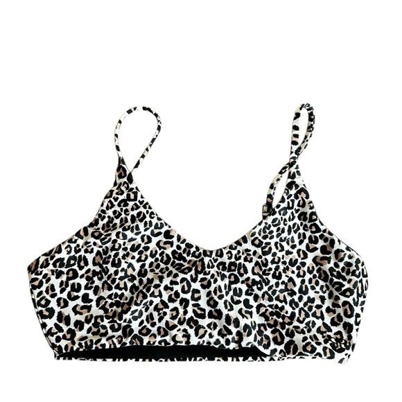 Albion Fit Leopard Print Bikini Top - Picture 1 of 3